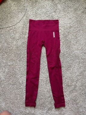 Gymshark Seamless High-Waist Leggings - Burgundy